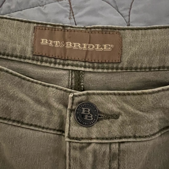 Bit & Bridle Green Jean Skirt - Picture 3 of 7